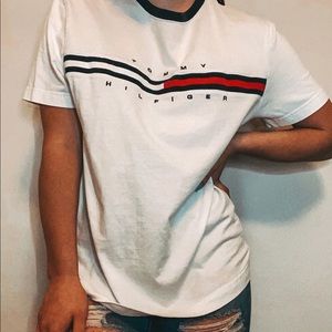 WHITE TOMMY HILFIGER SHIRT